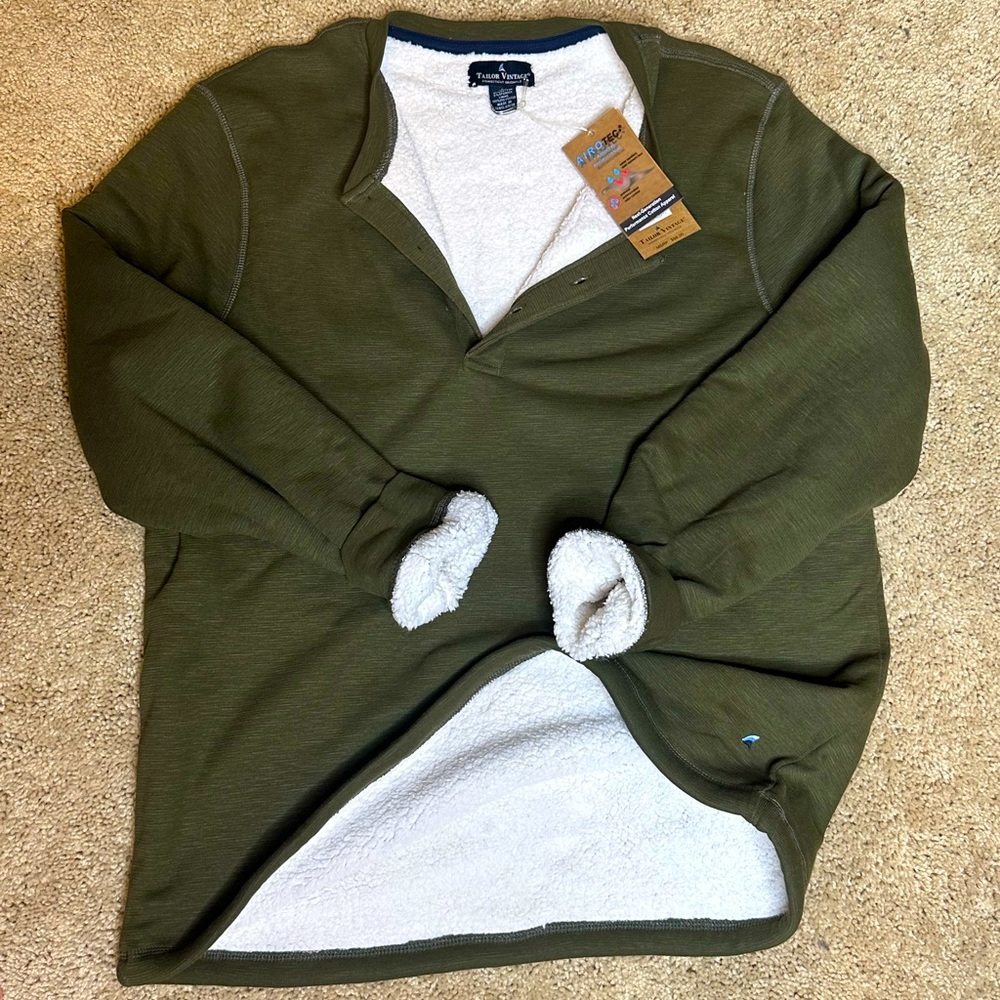 Tailor Vintage Premium Sherpa Lined Sweater